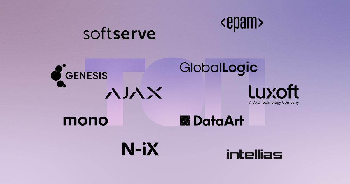 Топ-10 IT-компаній у щорічному списку найбільшого бізнесу Forbes Ukraine. Два гравці випали, аутсорсери втратили близько 20 місць, Ajax Systems покращив позиції