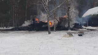 Вночі згорів мисливський будинок Ігоря Мазепи на Чернігівщині (фото)