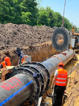 Стартувало будівництво водогону до населених пунктів, постраждалих від підриву Каховської ГЕС (фото) /Фото 1
