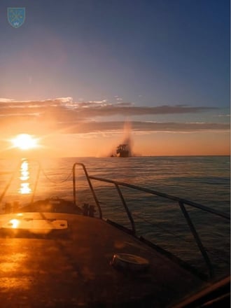 У Чорному морі на ворожій міні підірвалося цивільне судно під прапором Панами /Фото 1