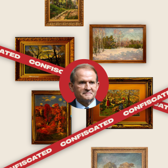 Колекція картин Віктора Медведчука /колаж Анастасія Решетнік