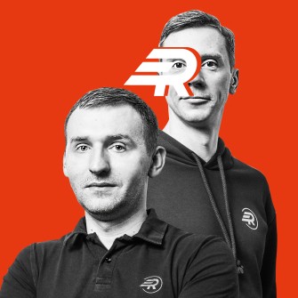 Станіслав Дмитрик і Олексій Юхимчук, засновники сервісу доставки Rocket. Ілюстрація Анна Наконечна /Наталля Кравчук