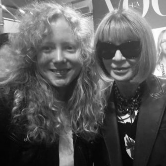 Anna October і головна редакторка американського журналу Vogue Анна Вінтур /Скріншот з Instagram