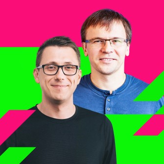 Співзасновники стартапу Grammarly Максим Литвин, 42, та Олексій Шевченко, 42. /Колаж Анна Наконечна