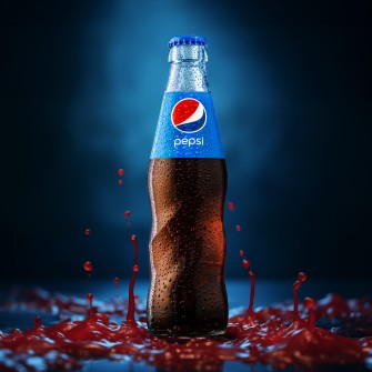 Пляшка Pepsi /Зображення згенеровано ШІ Midjourney в співавторстві з Анною Наконечною