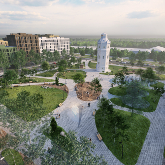 Архітектурна концепція майбутнього житлового кварталу в Білій Церкві /група "Метінвест"