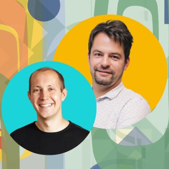 Засновник компанії 3DLOOK Вадим Роговський і Ігор Маханьок, білоруський ангельський інвестор. Ілюстрація Shutterstock/Анна Наконечна /з особистого архіву