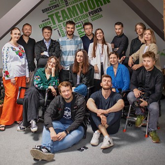 «Ми зрозуміли, що ми медіа, яке стало голосом України у світі», – коментує виступ Урсули гендиректорка The Kyiv Independent (KI) Дарина Шевченко, 33. /Олександр Халабузар