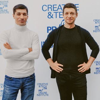 Співзасновники онлайн-інституту Projector Creative & Tech Institute Олександр Іванов, Олександр Трегуб, Михайло Рибачук /надано пресслужбою