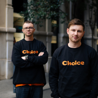 Співзасновники Choice Володимир Оляніцький (зліва) та Олексій Ільяш /надано Choice