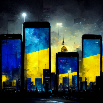 Українські інноваційні компанії виявилися міцнішими, ніж очікувалося. Основні висновки п'яти місяців повномасштабного вторгнення. /Зображення згенеровано ШІ Midjourney в співавторстві з Марією Шарлай