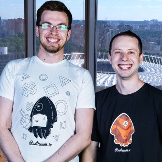 Андрій Суржинський (ліворуч) та Олександр Худа познайомились у стартапі, що провалився. Але не розгубились. /Restream