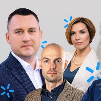 На фото (зліва направо): Оксана Олійник, Костянтин Вечір, Сергій Сухорук, Ганна Захараш, Тетяна Лукинюк /Фото з особистого архіву/колаж Олександра Карасьова