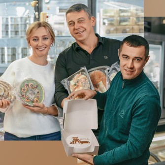 Володимир Матвійчук та Олександр і Алла Теліга керують франшизою «Галя Балувана» /Максим Тарківський для Forbes Ukraine