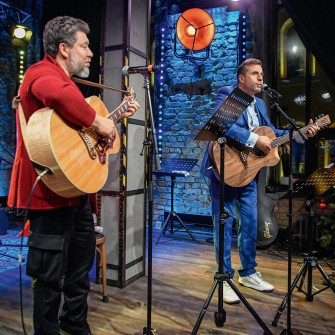 «Біосфера» Андрій Здесенко (ліворуч) та CEO Advanter Group Андрій Длігач. /Валентин Кармінський