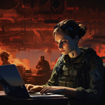 Розформування ЦГД та ЦМТР, айтівці в ЗСУ /Зображення згенеровано ШІ Midjourney в співавторстві з Анною Наконечною