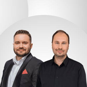 Роман Гапачило та Віталій Седлер, Intellias /колаж Анастасія Савеленко