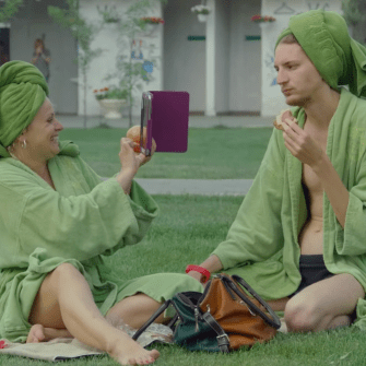 Ірма Вітовська та Андрій Лідаговський, фільм «Мої думки тихі»