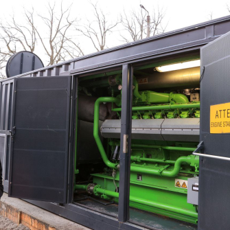 Газопоршнева електростанція в Ірпені в 2023 році. /Олександр Маркушин / Telegram