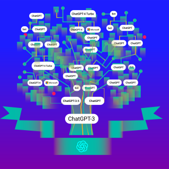 Функція створення кастомних ботів, які можна налаштувати для виконання конкретного кола завдань, доступна у новій версії GPT-4 Turbo. /ілюстрація Ілля Колесник для Forbes Ukraine