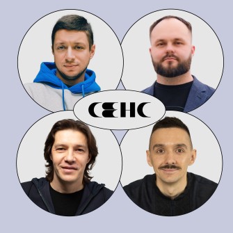 книгарня Сенс на Хрещатику,  СЕО Projector Олександр Трегуб, засновник Alterra Group Дмитро Ковальчук, CEO та співзасновник Work.ua Артур Міхно, співзасновник книгарень «Сенс» Олексій Ерінчак /колаж Анастасія Решетнік