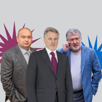 Микола Злочевський, Дмитро Фірташ та Ігор Коломойський /коллаж Анастасия Решетник