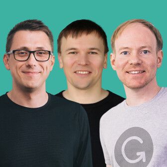 Засновники Grammarly: Олексій Шевченко, Максим Литвин та Дмитро Лідер. /з особистого архіву