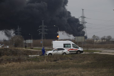 Удари по НПЗ /Stringer/Anadolu Agency via Getty Images