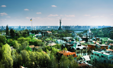 Вид з офісу компанії «Vodafone Україна» в Києві