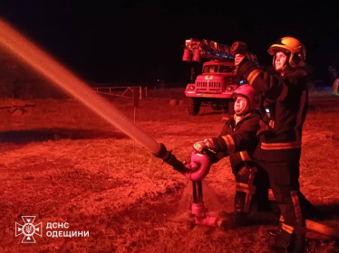 Росія «шахедами» вдарила по припортовій інфраструктурі Одещини: спричинено масштабну пожежу, є постраждалий (фото, відео) /Фото 1