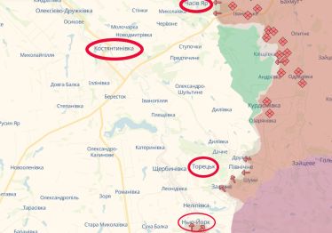Сражение за Донбасс. Константиновка, Часов Яр, Торецк и Нью-Йорк /Deep State Map