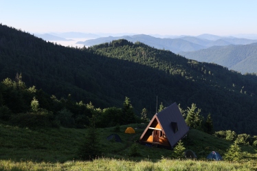 Туристическое убежище в Карпатах в честь пластуна Тараса Гаврилишина /Роман Балук