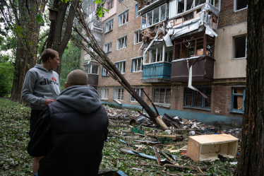 Фото наслідків обстрілу Києва