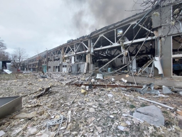 M-TAC после ракетного обстрела