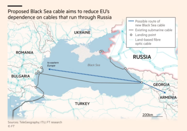 ЕС планирует построить подводную интернет-сеть в Черном море за €45 млн, чтобы снизить зависимость от РФ /Фото 1