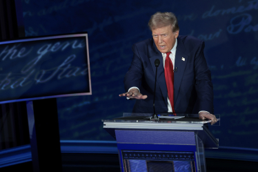 Дональд Трамп на дебатах с Камалой Харрис, 10 сентября 2024-го /Getty Images