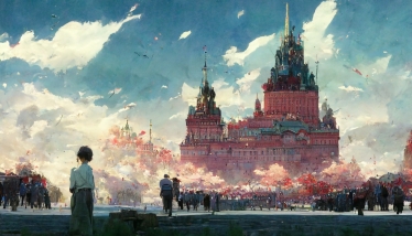 Як палає Кремль. Нейромережі генерують картини з тексту і допомагають збирати на ЗСУ. Чи може нейроарт стати бізнесом /Фото 3