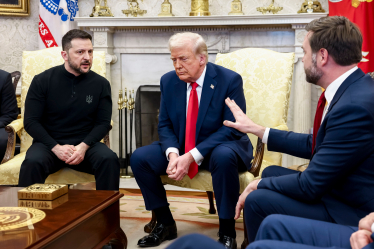 Дональд Трамп Володимир Зеленський Дж. Д. Венс /Getty Images