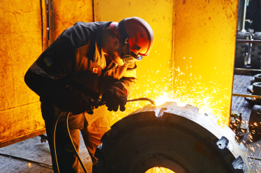 Катки мінного трала. Нарізка зубців