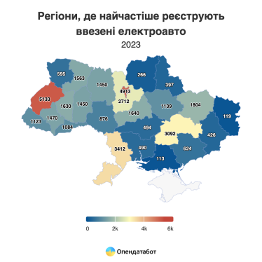 В Україну ввезли рекордну кількість електромобілів у 2023 році. Показник у чотири рази перевищив довоєнний 2021 рік /Фото 1