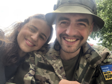 «Фонд – наш способ пережить потерю», – делится Мария Грабарь, жена Ильи Грабаря, погибшего в боях за Бахмут в декабре 2022 года. /з архіву родини Грабар