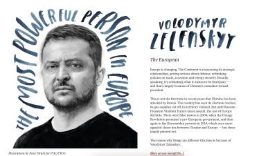 Зеленський став найвпливовішою людиною Європи за версією Politico /Фото 1