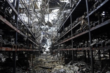 На складе GoodWine под Киевом уничтожили 1,6 млн бутылок вина. Общая сумма ущерба – €15 млн /Фото 3