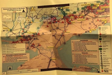 Скрін з оприлюднених секретних документів Пентагону