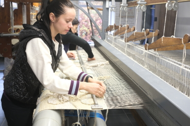 Релокована ткаля Юлія Зубок. /Анна Наконечна