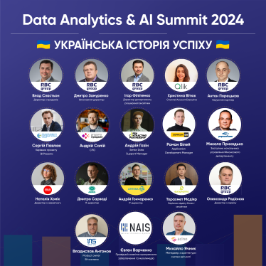 Спікери онлайн-саміту «Data Analytics & AI Summit 2024 – Українські історії успіху»