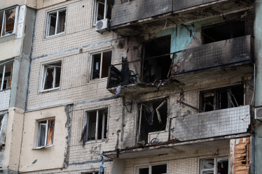 Фото наслідків обстрілу Києва