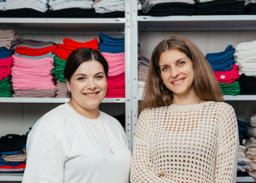 Діана Любошець та Тетяна Лавріненко, засновнці бренду Twomoms