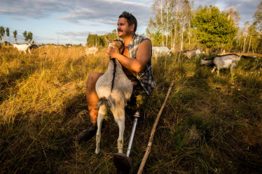 Александр Кононов был убит неизвестными в ночь с 12 на 13 марта 2022 года у него дома в селе Боровское под Северодонецком Луганской области. /Олександр Хоменко/oleksandrkhomenko.com