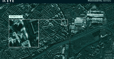 спутниковые снимки, сделанные спутниками SAR компании Iceye /ICEYE
